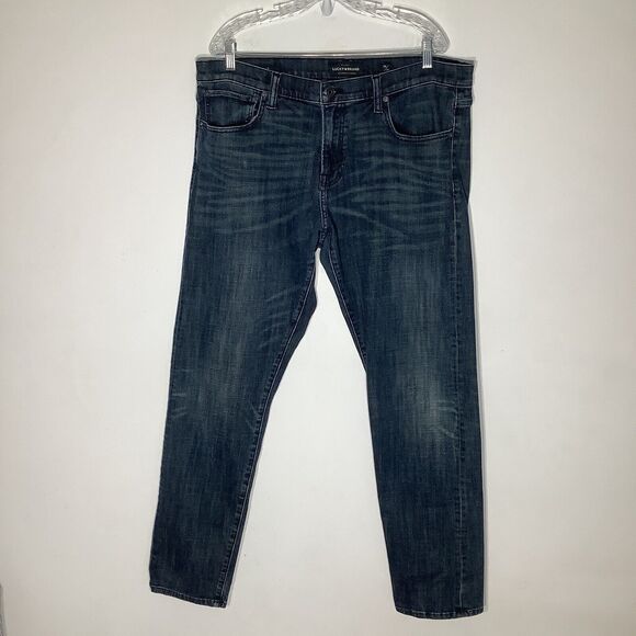 Lucky Brand Mens 110 Skinny Jeans Blue Size 38 x 32 - Picture 2 of 12